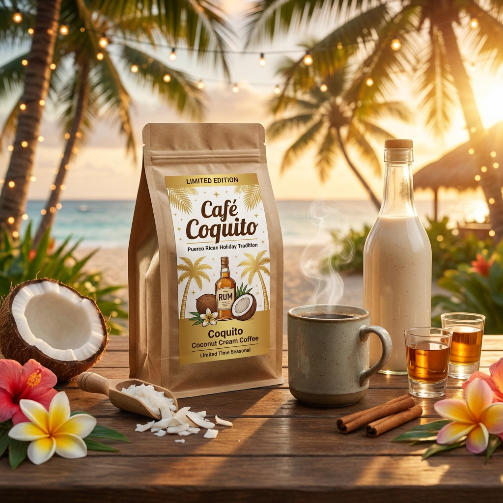 Cafe` Coquito (12 oz) Limited Time Only!