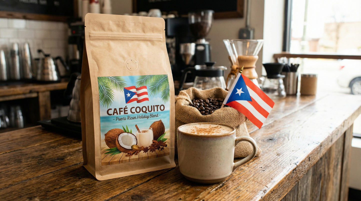 Cafe` Coquito (12 oz) Limited Time Only!